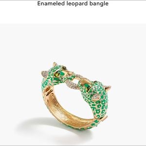 JCrew Enameled leopard bangle
